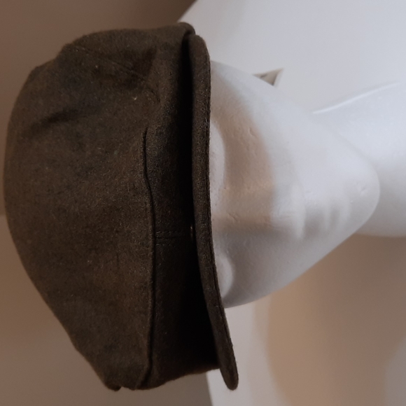 NWT CHARTER CLUB OLIVE flat snap cap No size - Picture 2 of 14